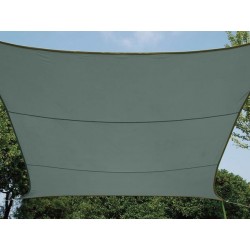  voile solaire - rectangulaire - 2 x 3 m - couleur : gris vert 