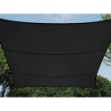  VOILE SOLAIRE PERMÉABLE - CARRÉ - 3.6 x 3.6 m - COULEUR: ANTHRACITE 