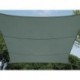  voile solaire - rectangulaire - 4 x 3 m - couleur : gris vert 