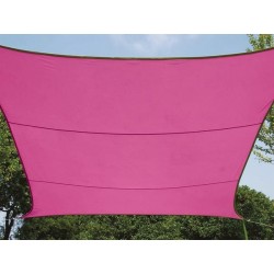  voile solaire - rectangulaire - 4 x 3 m - couleur: fuchsia 