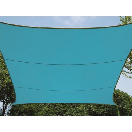  voile solaire - rectangulaire - 4 x 3 m - couleur : bleu ciel 