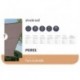  voile solaire - rectangulaire - 2 x 3 m - couleur: gris taupe 