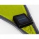  voile solaire avec contour led - triangulaire - 3.6 x 3.6 x 3.6 m - citron vert 