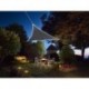  voile solaire avec contour led - triangulaire - 3.6 x 3.6 x 3.6 m - anthracite 