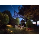  VOILE SOLAIRE LED - CIEL ÉTOILÉ - TRIANGULAIRE - 3.6 x 3.6 x 3.6 m - BLEU FONCÉ 