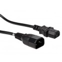  CÂBLE D'ALIMENTATION NOIR C14 + C13 L:1.8 m H05VV-F 3G1.00 mm² 