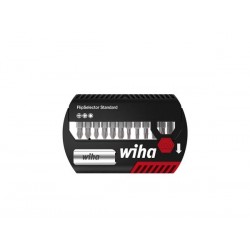  wiha coffret d'embouts flipselector standard 25 mm pozidriv, torx® 13 pcs 1/4" (39040) 