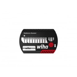  wiha coffret d'embouts flipselector standard 25 mm torx® 13 pcs, 1/4" avec clip attache-ceinture sous blister (39056) 