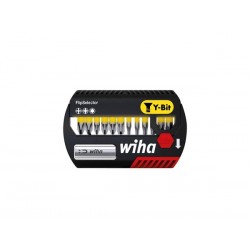  wiha jeu d'embouts flipselector embout y de 25 mm phillips, pozidriv, torx® 13 pcs 1/4" (41827) 