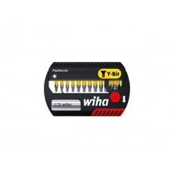  wiha jeu d'embouts flipselector embout y de 25 mm torx®, 13 pcs 1/4" (41828) 
