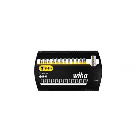  wiha jeu d'embouts xlselector embout y de 50 mm phillips, pozidriv, torx® 13 pcs 1/4" (41834) 