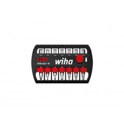  wiha jeu d'embouts bitbuddy® embout ty de 49 mm phillips, pozidriv, torx® 7 pcs 1/4" dans un coffret (42116) 