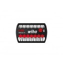  Wiha Jeu d'embouts BitBuddy® embout TY de 49 mm Phillips, Pozidriv, TORX® 7 pcs 1/4" dans un coffret (42117) 