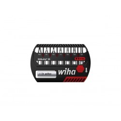  wiha jeu d'embouts bitbuddy® embout ty de 29 mm phillips, pozidriv, torx® 8 pcs 1/4" (42138) 