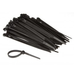  jeu de serre-cables en nylon - 4.6 x 120 mm - noir (100 pcs) 