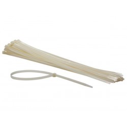  jeu de serre-cables en nylon - 8.8 x 610 mm - blanc (50 pcs) 