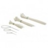  JEU DE SERRE-CÂBLES EN NYLON - DIFFÉRENTES DIMENSIONS - BLANC (75 pcs) 