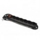  multiprise a 6 prises avec interrupteur & protection contre les surcharges - noir 